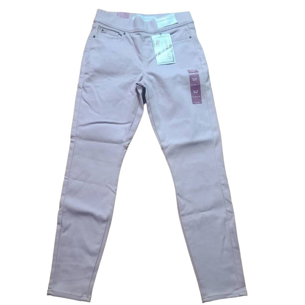 Levi Strauss Pull On Skinny Jeans With Tummy Control Panel Straight Skinny Denim
